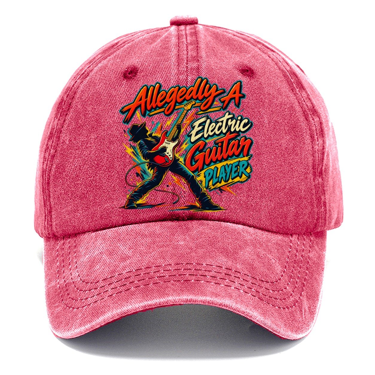 Allegedly A Electric Guitar Player Music Instruments Classic Cap – Pomegranate Blush