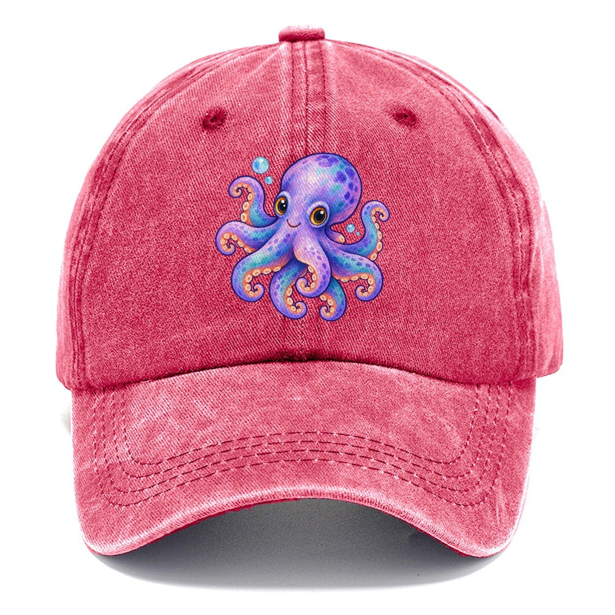 Octopus Playful Pinwheel Sea Sprite Classic Cap – Pomegranate Blush