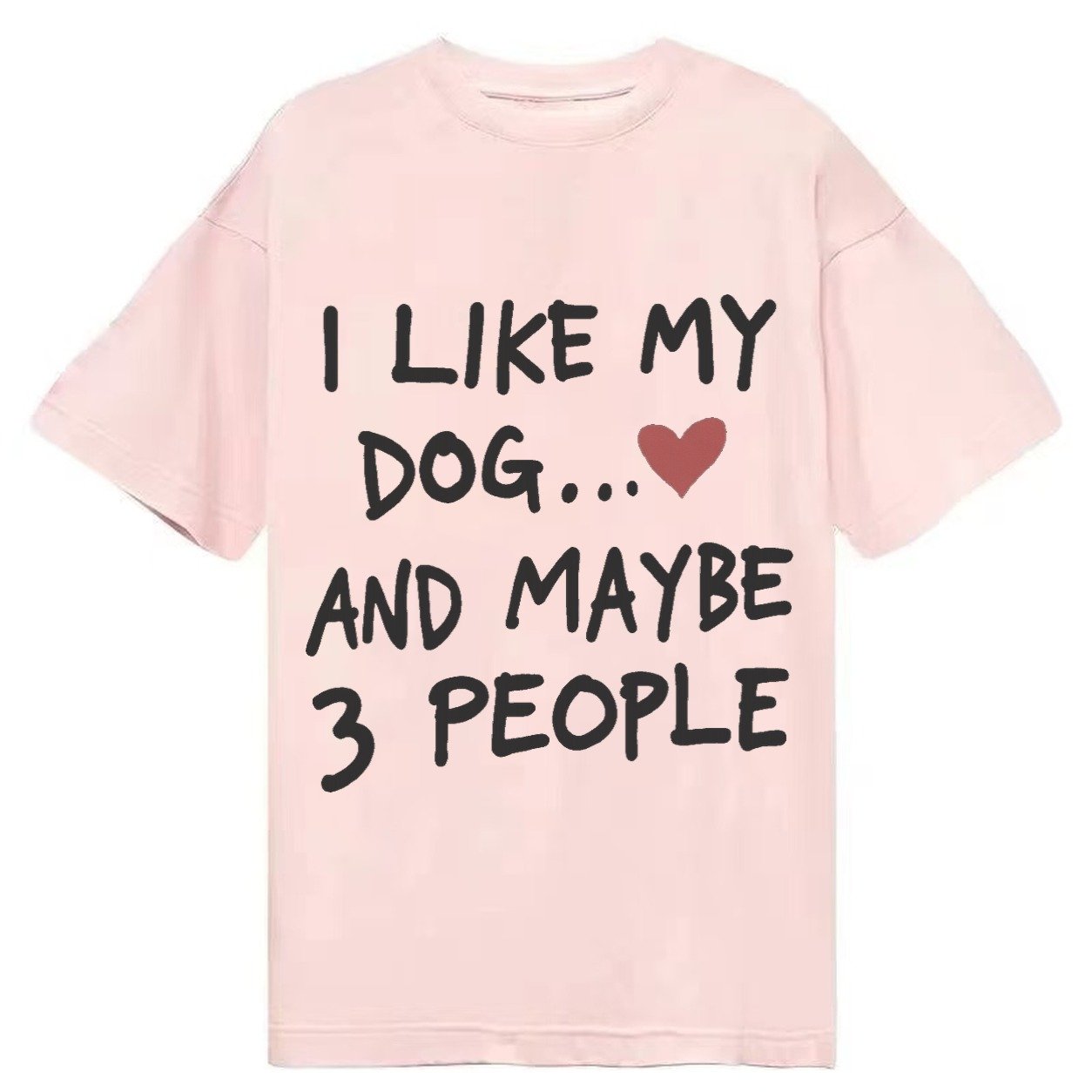 Dog Maybe 3 People Classic T-shirt – Pink