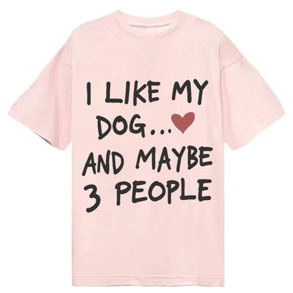 Dog Maybe 3 People Classic T-shirt – Pink