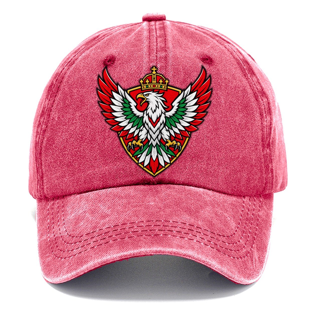 Hungary Minimal Emblem Country Logos Classic Cap – Pomegranate Blush