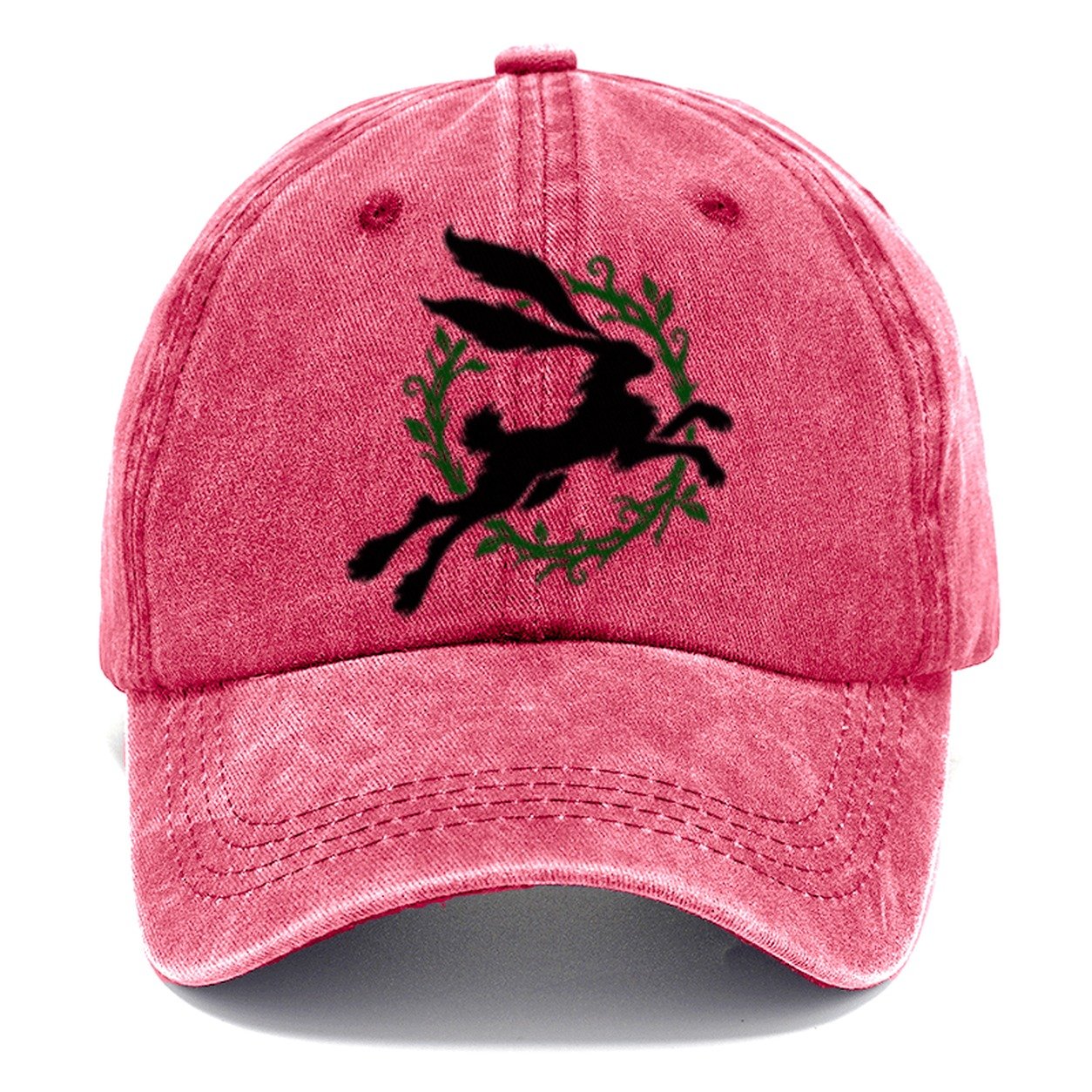 Celtic Hare Familiar Witch Magic Classic Cap – Pomegranate Blush
