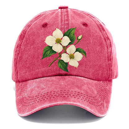 British Columbia Pacific Dogwood Bloom Canada Cultural Icons Classic Cap – Pomegranate Blush