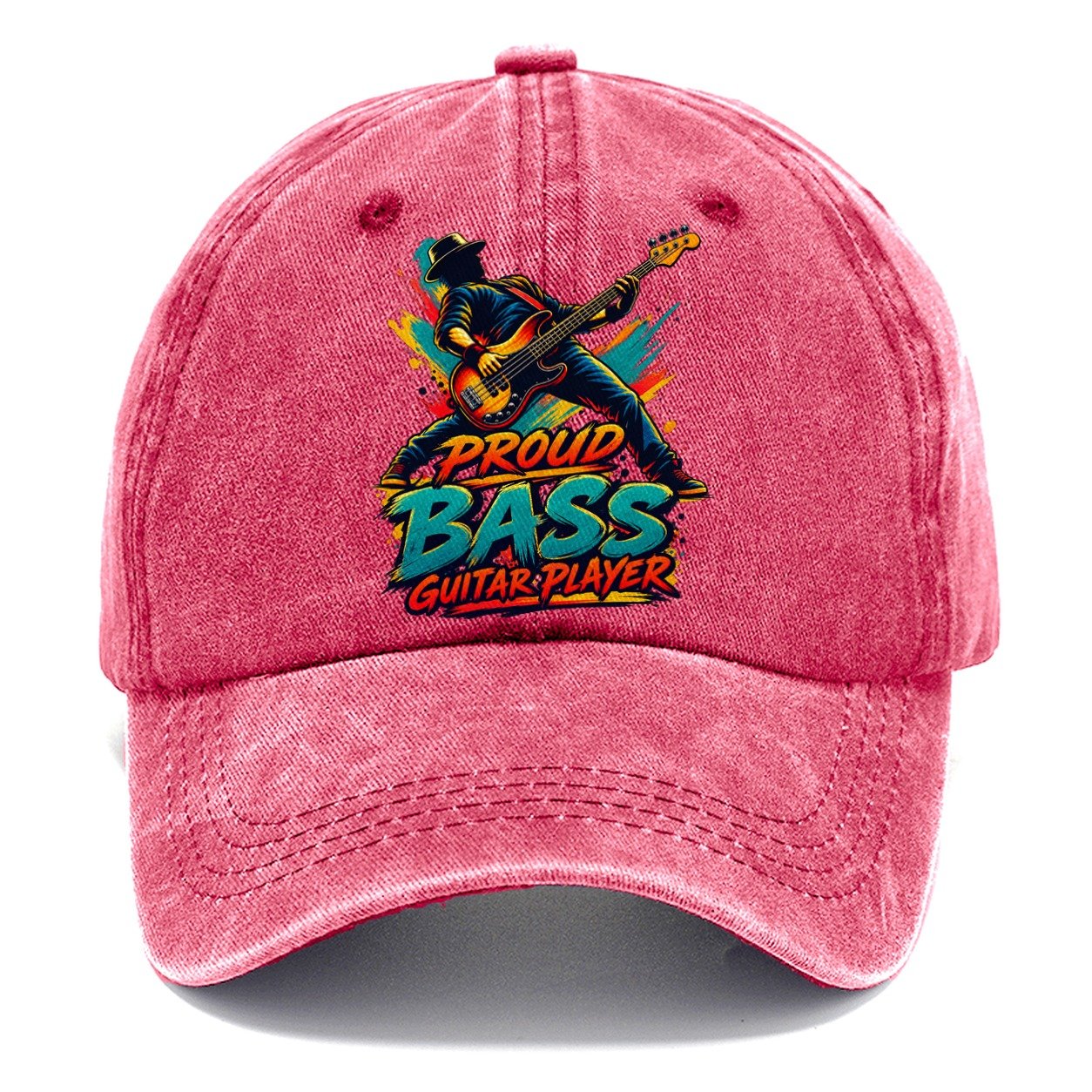 Proud Bass Guitar Player Music Instruments Classic Cap – Pomegranate Blush