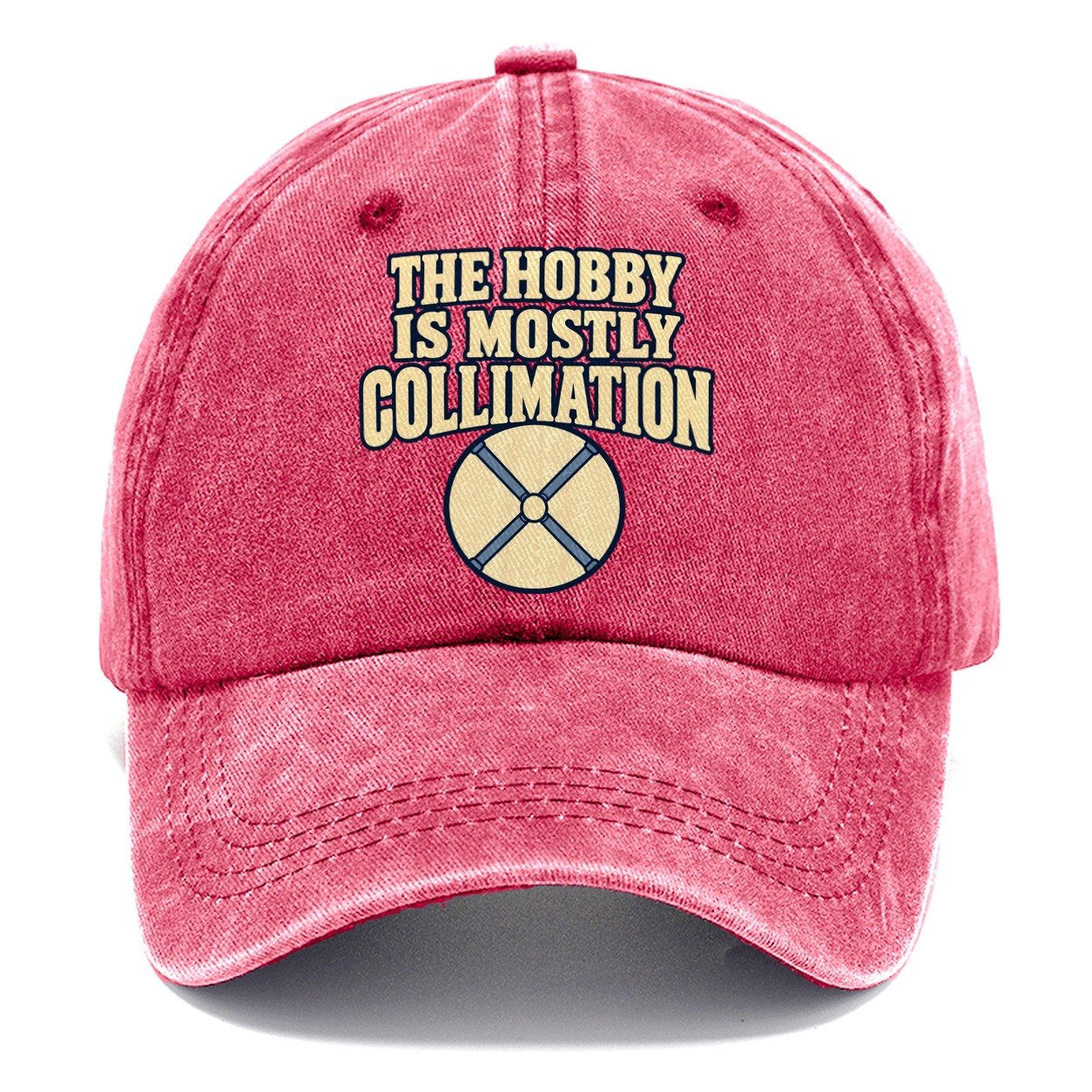 The Hobby Is Mostly Collimation Astronomy And Stargazing Classic Cap – Pomegranate Blush