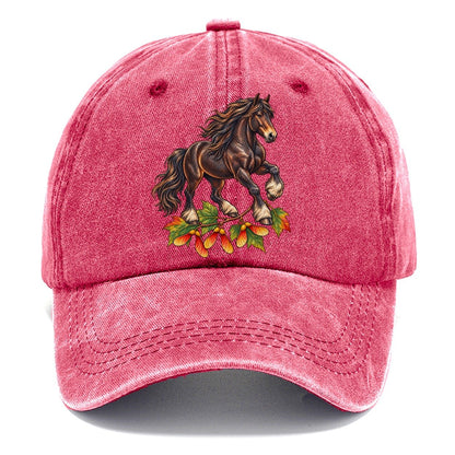 Canadian Horse And Sugar Maple Samaras Canada Cultural Icons Classic Cap – Pomegranate Blush