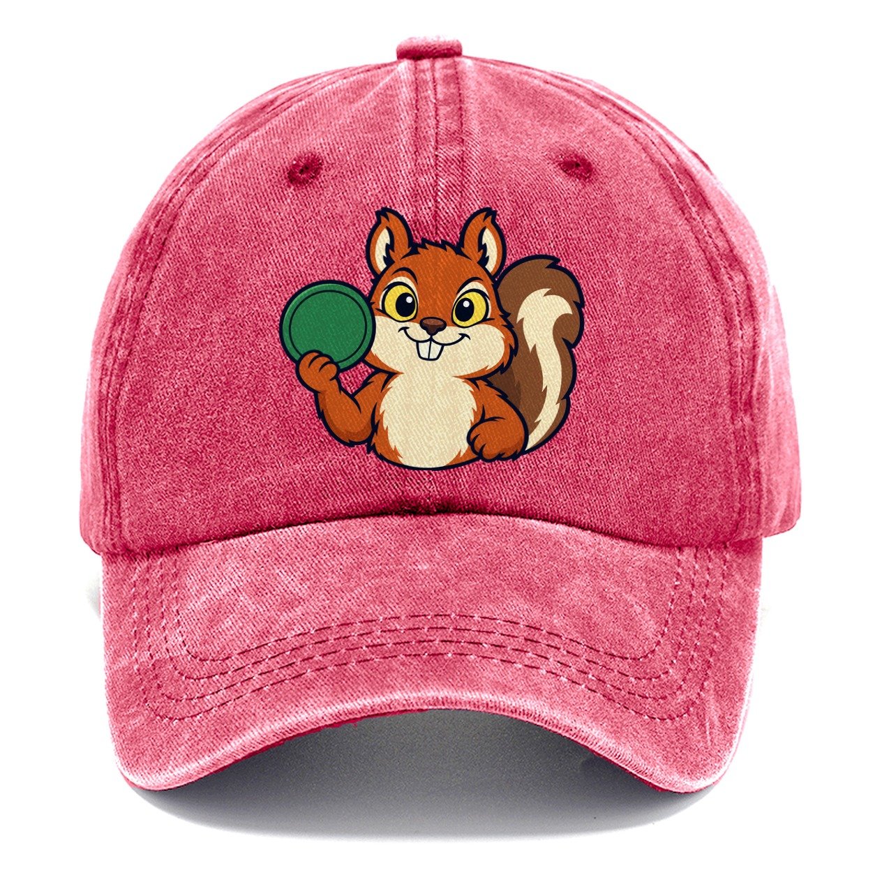 Course Squirrel Disc Golf Classic Cap – Pomegranate Blush