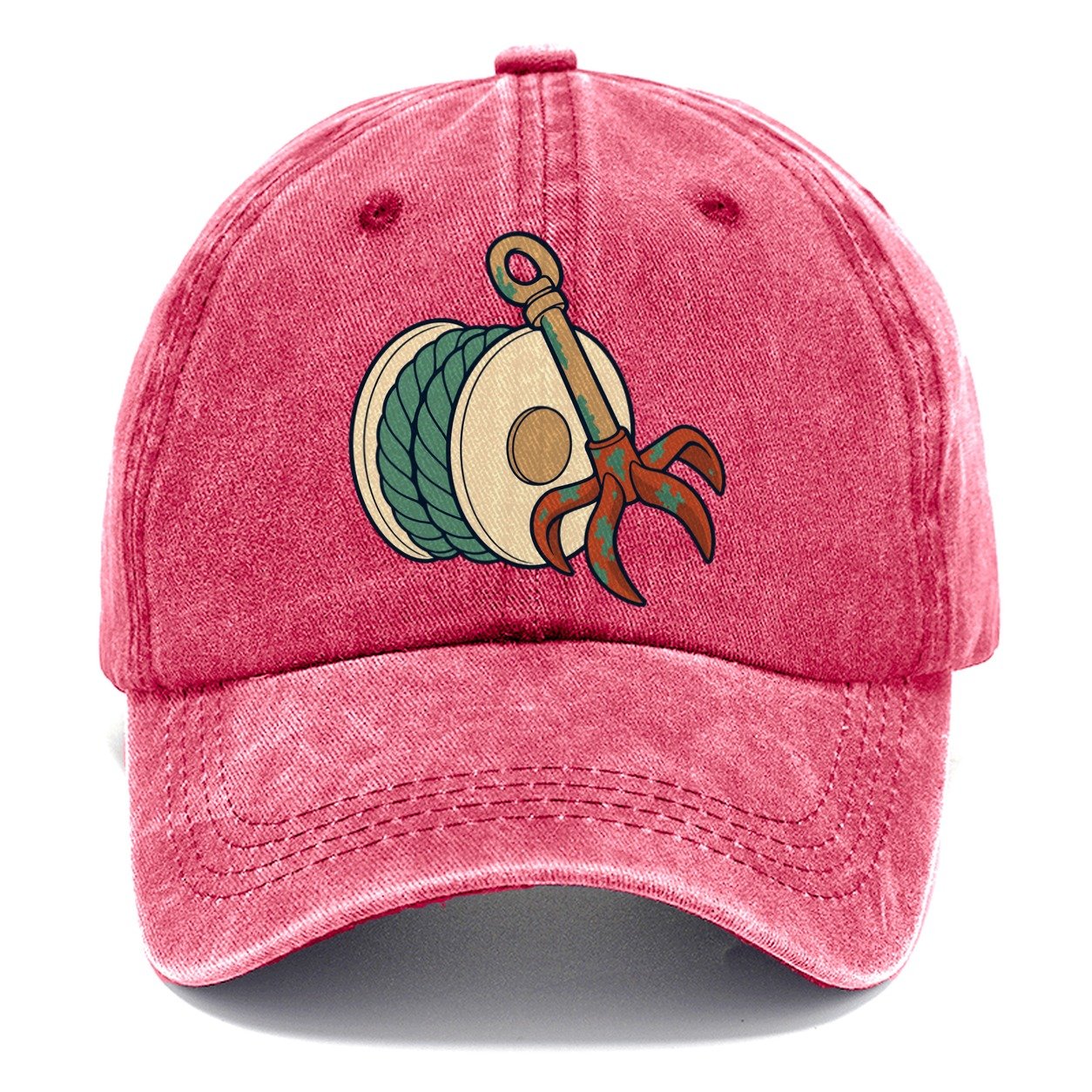 Grapple And Line Spool Treasure Hunting Classic Cap – Pomegranate Blush