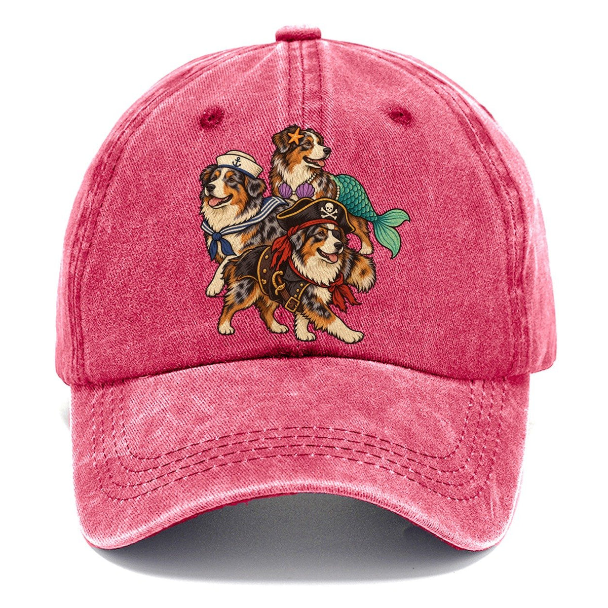 3 Australian Shepherds In Halloween Costumes Hdp 31 Parade Lineup Halloween Dog Parade Classic Cap – Pomegranate Blush