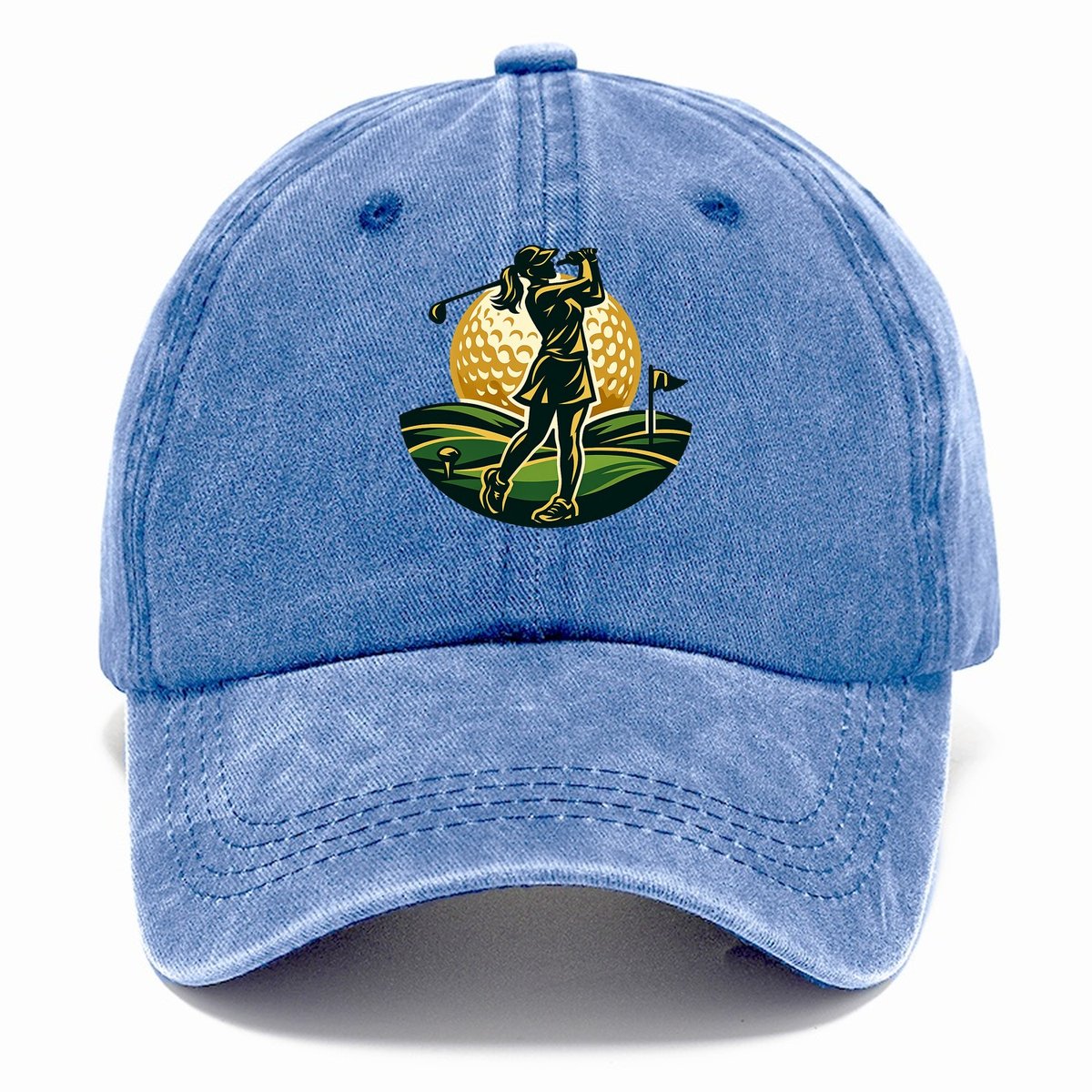 Elegant Fairway Swing Classic Cap – Pomegranate Blush
