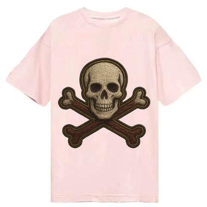 Jolly Roger Skull And Crossbones Flag Classic T-shirt – Pink