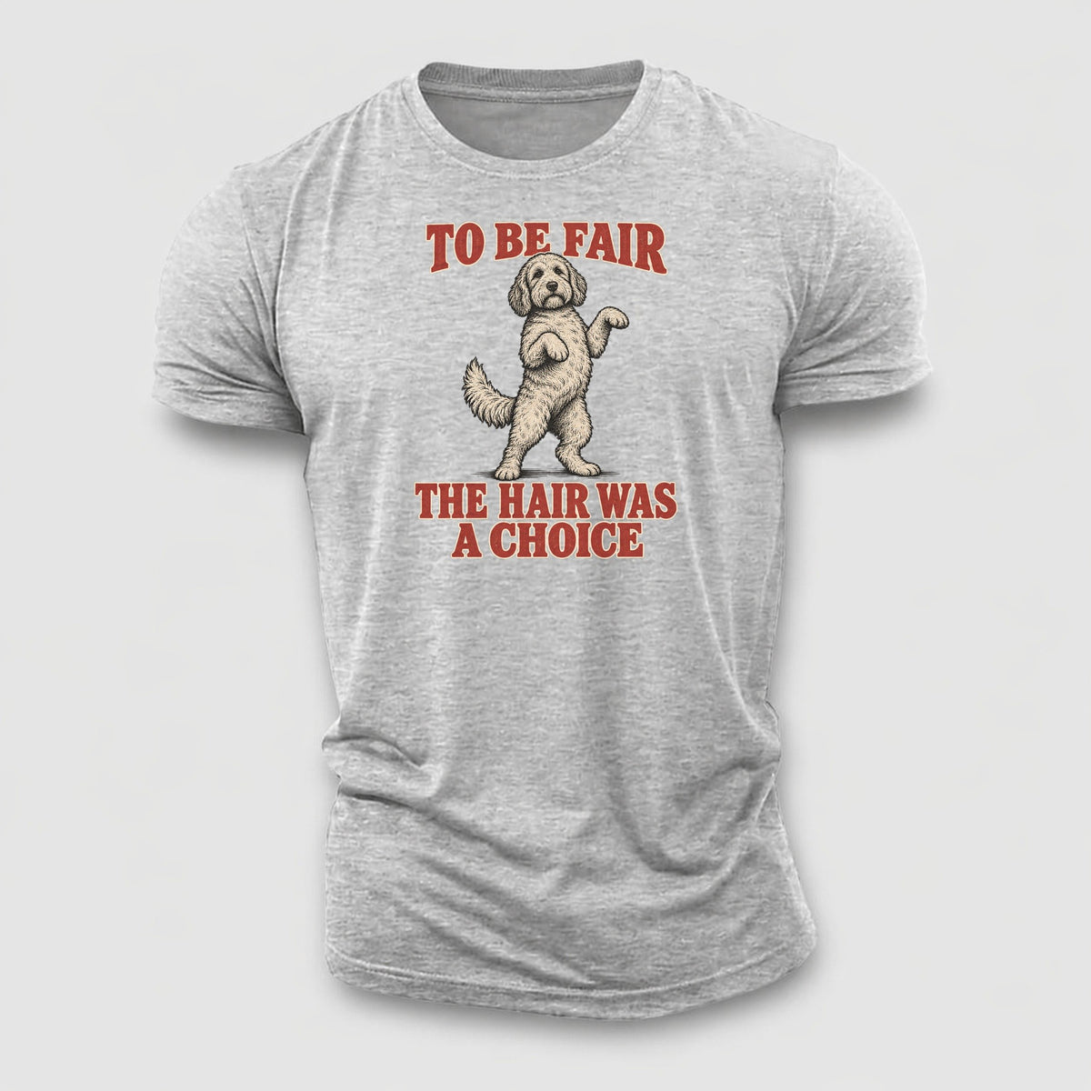 Labradoodle Dog Declarations Cotton T-Shirt – Sport Grey