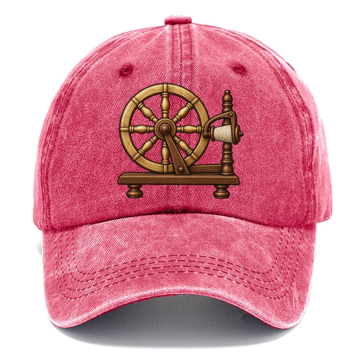 Heritage Spinning Wheel Yarn Crafts Classic Cap – Pomegranate Blush
