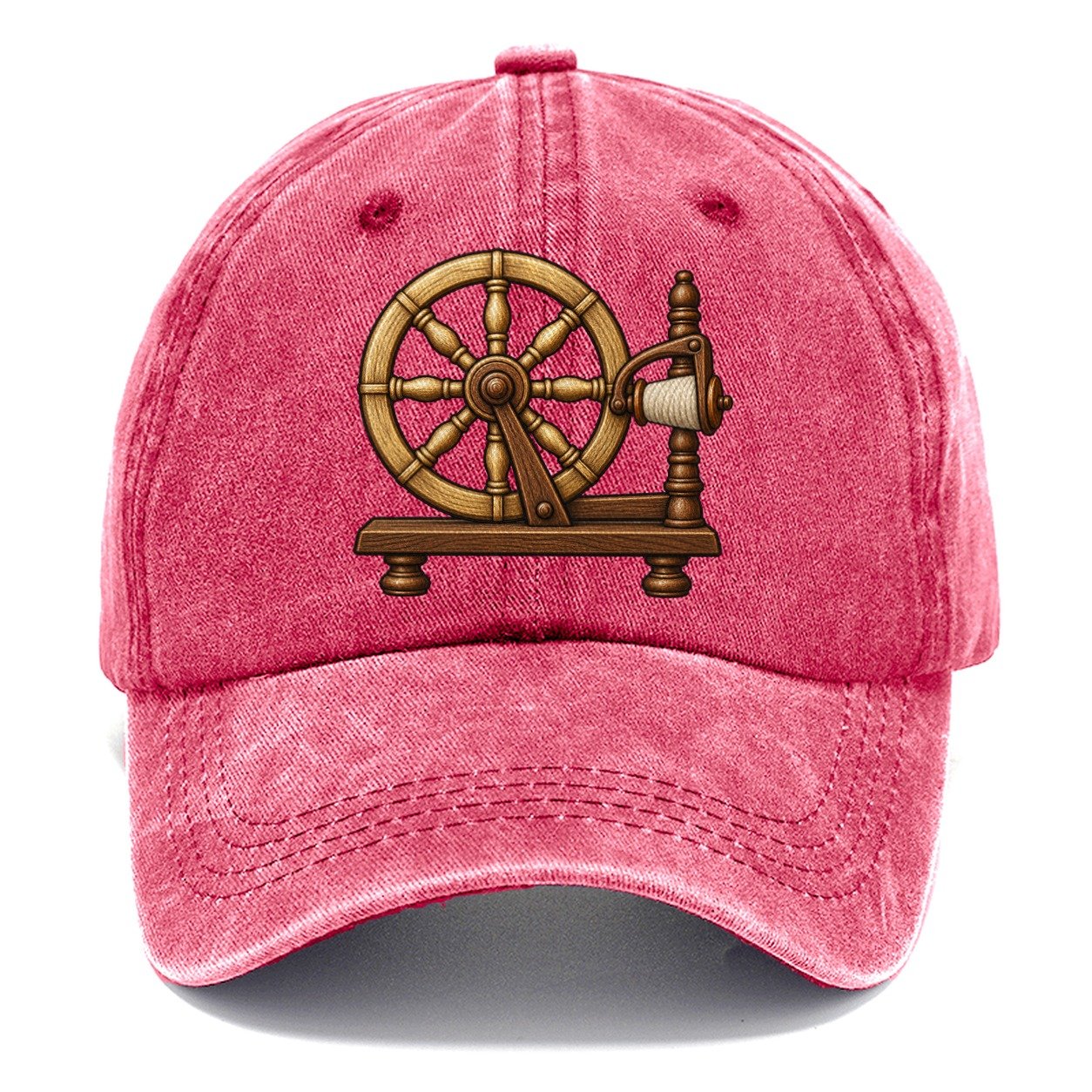 Heritage Spinning Wheel Yarn Crafts Classic Cap – Pomegranate Blush