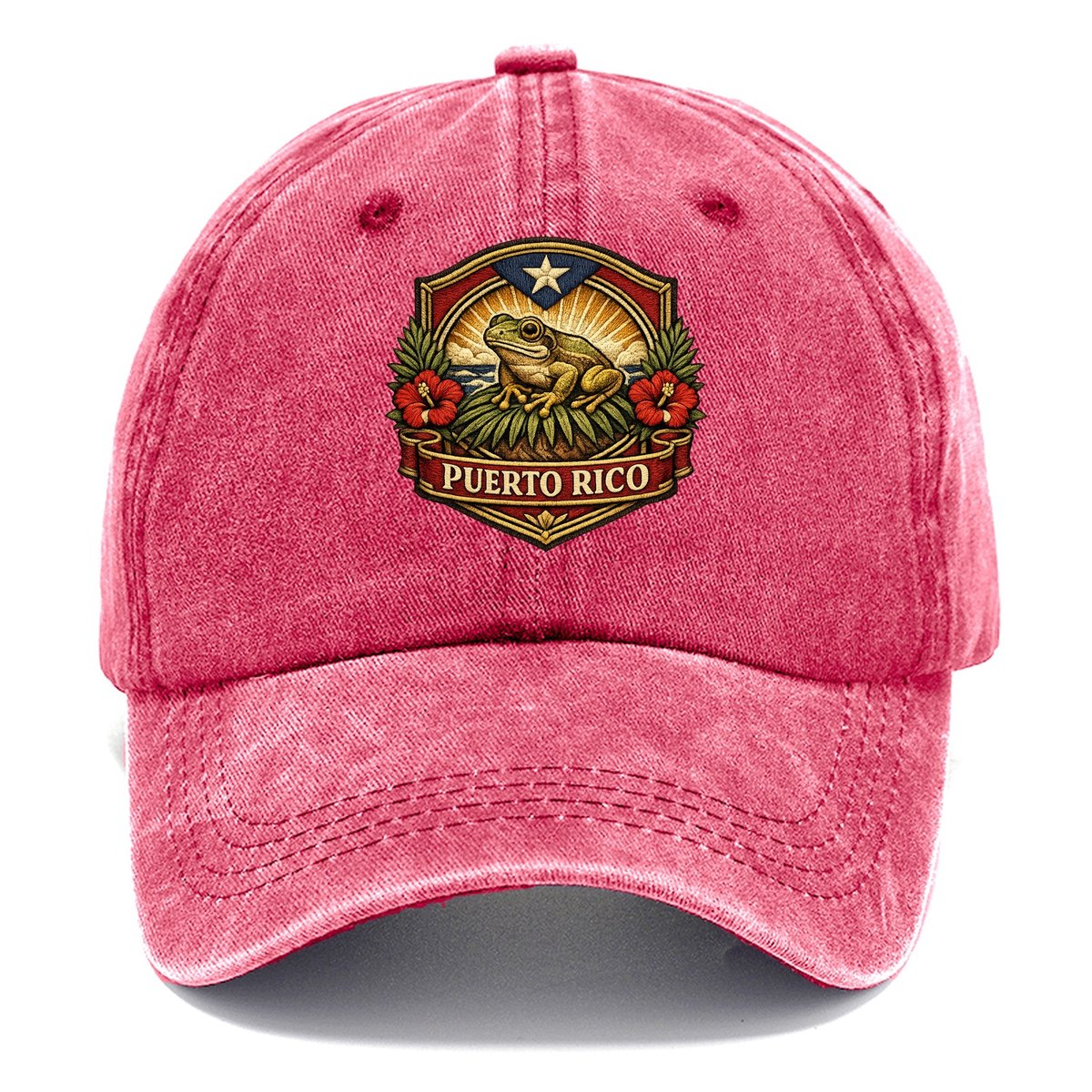 Puerto Rico Heritage Classic Cap – Pomegranate Blush