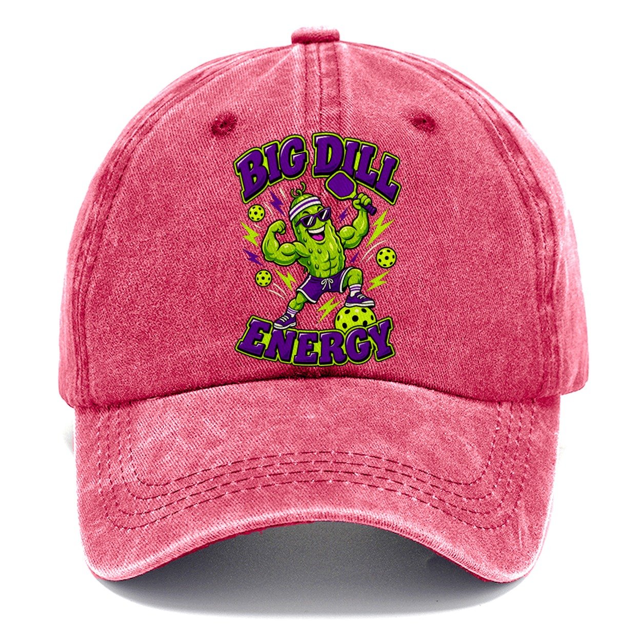 Big Dill Energy Pickleball Life Classic Cap – Pomegranate Blush