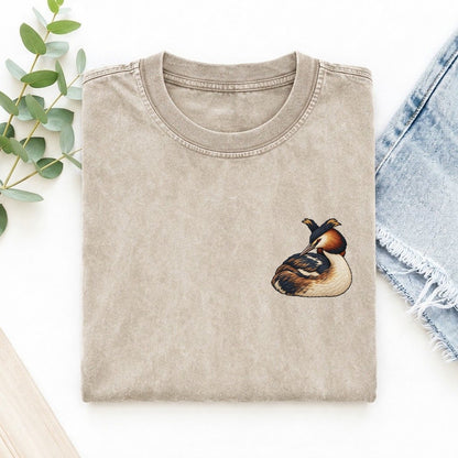 Grebe Collar Turn Left Chest Thread Signatures II Left Chest Vintage T-shirt – Off White
