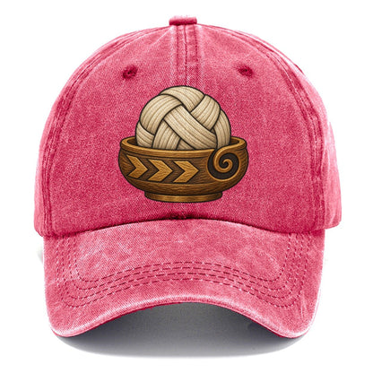 Carved Yarn Bowl Yarn Crafts Classic Cap – Pomegranate Blush