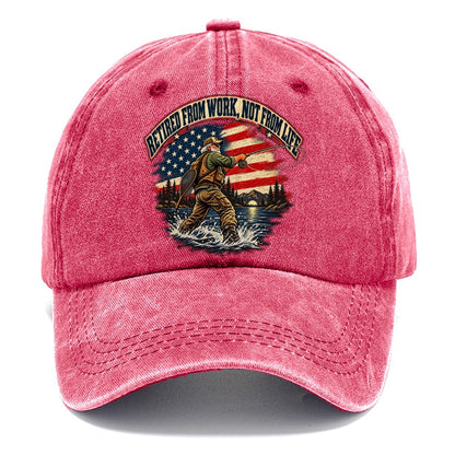 Retired From Work Not From Life Old Man Strong Classic Cap – Pomegranate Blush