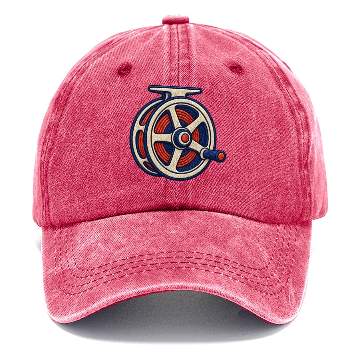 Fly Fishing Reel Tiny Solo Marks Classic Cap – Pomegranate Blush