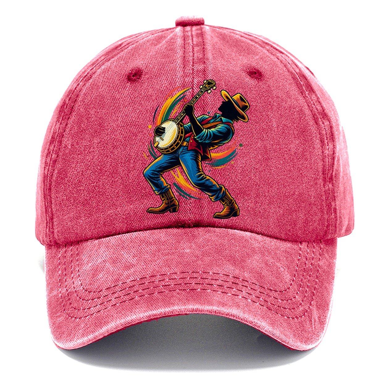 Banjo Icon Music Instruments Classic Cap – Pomegranate Blush