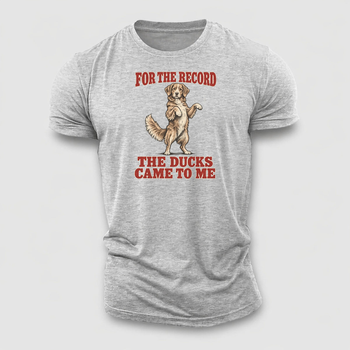 Nova Scotia Duck Tolling Retriever Dog Declarations Cotton T-Shirt – Sport Grey