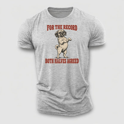Puggle Dog Declarations Cotton T-Shirt – Sport Grey