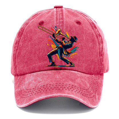 Trombone Icon Music Instruments Classic Cap – Pomegranate Blush