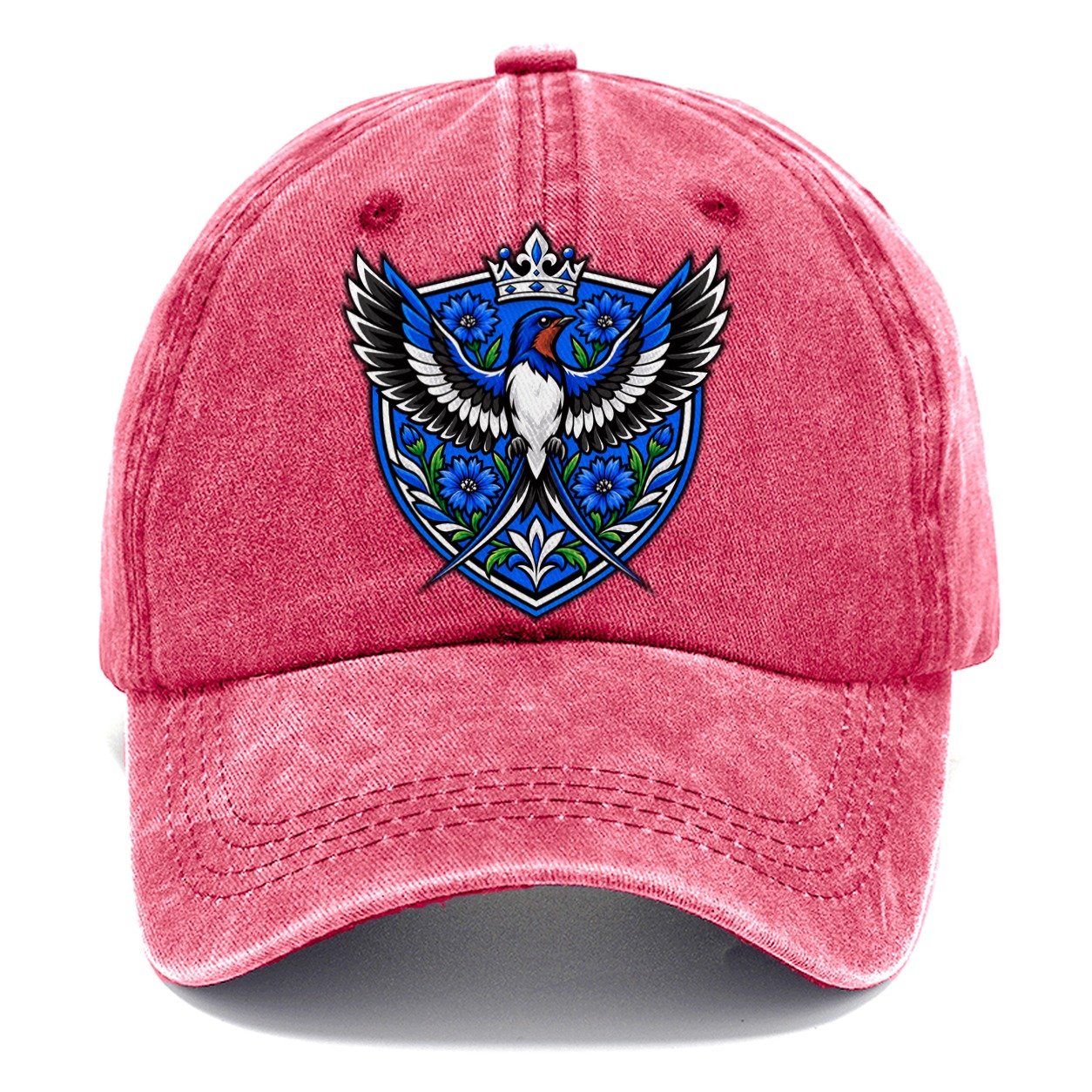 Estonia Heraldic Crest Country Logos Classic Cap – Pomegranate Blush