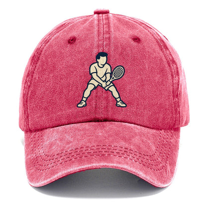 Return Of Serve Stance Tennis Match Rituals Classic Cap – Pomegranate Blush