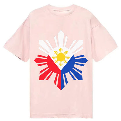 Philippines Iconic Sun And Stars Classic T-shirt – Pink