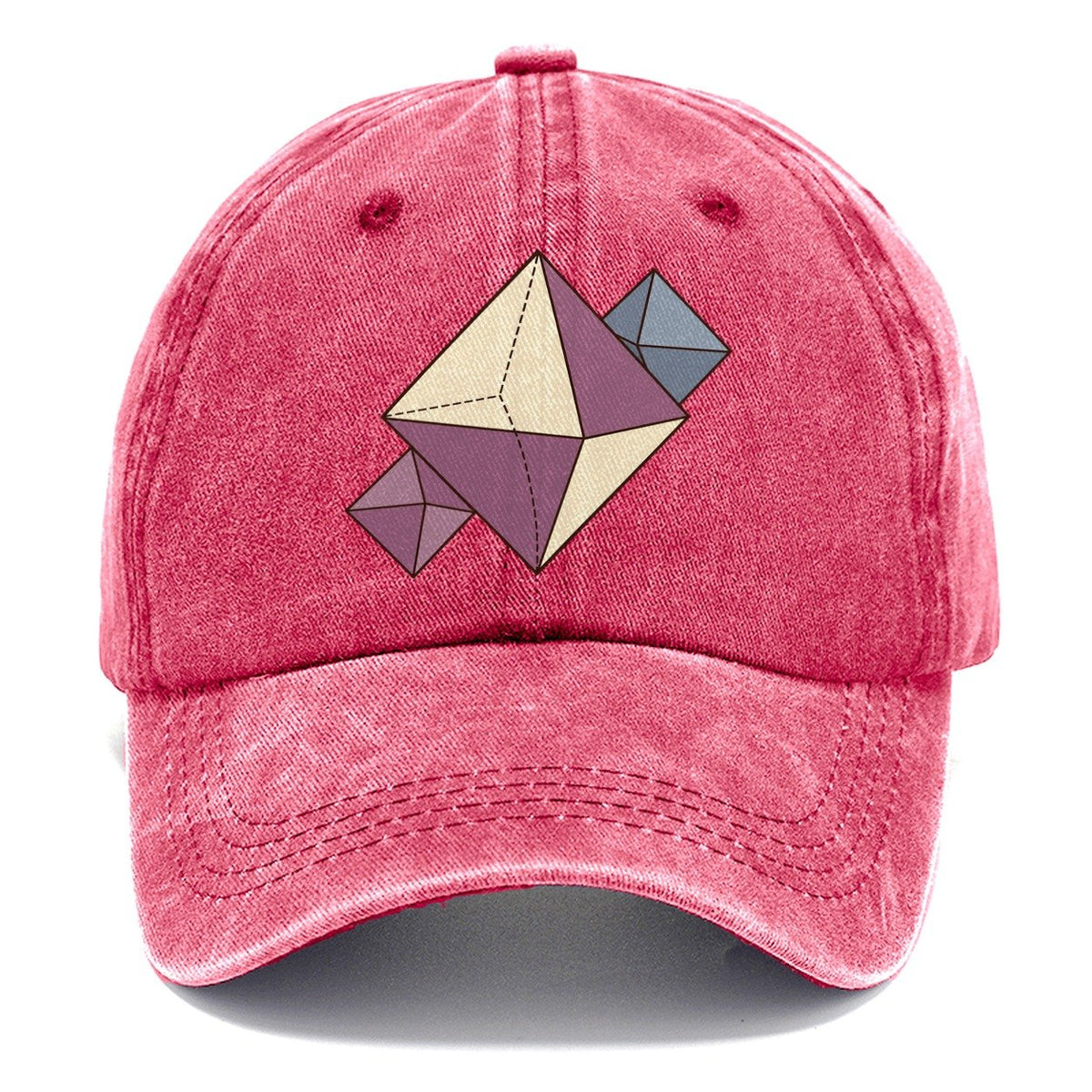 Fluorite Crystal Geometry Rocks And Minerals Classic Cap – Pomegranate Blush