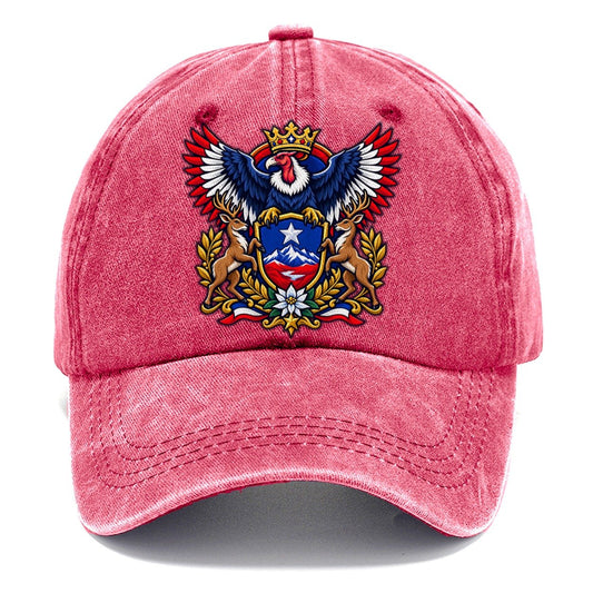 Chile Heraldic Crest Country Logos Classic Cap – Pomegranate Blush