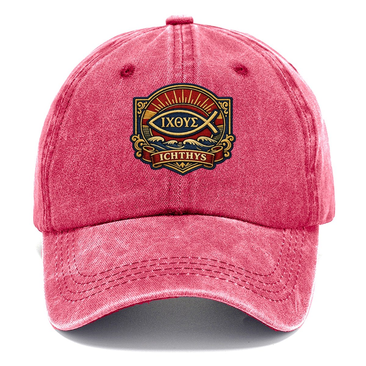 Ichthys Fish Classic Cap – Pomegranate Blush