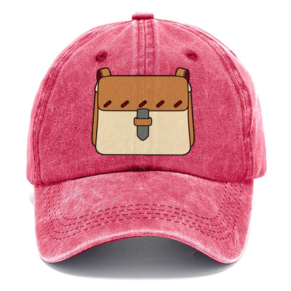 Small Satchel Study Leathercraft Classic Cap – Pomegranate Blush