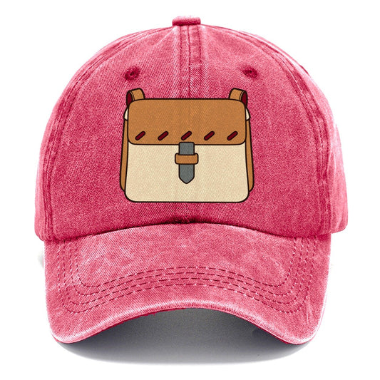Small Satchel Study Leathercraft Classic Cap – Pomegranate Blush