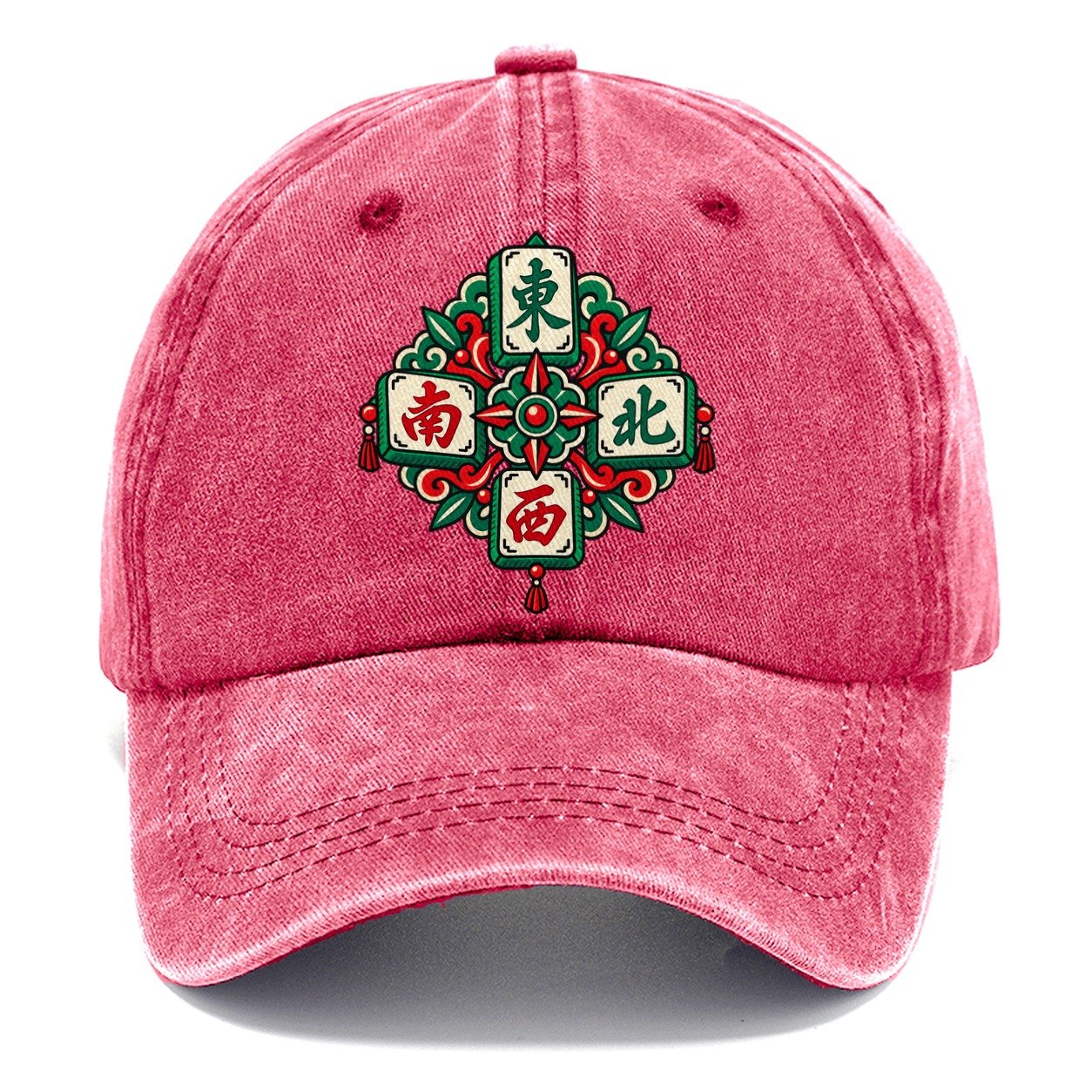Four Winds Mahjong Game Night Classic Cap – Pomegranate Blush