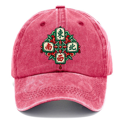 Four Winds Mahjong Game Night Classic Cap – Pomegranate Blush