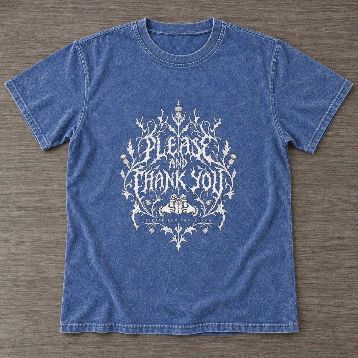 Washed Blue — front view