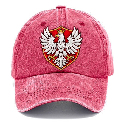 Poland Minimal Emblem Country Logos Classic Cap – Pomegranate Blush
