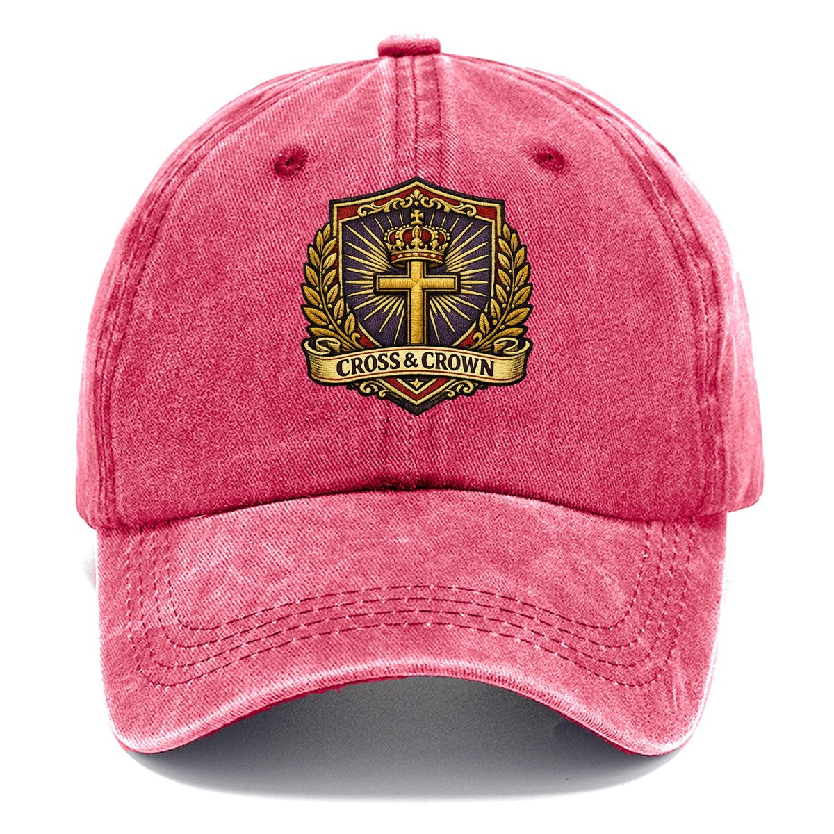 Cross And Crown Classic Cap – Pomegranate Blush