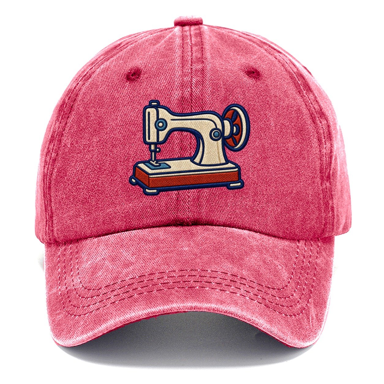 Sewing Machine Tiny Solo Marks Classic Cap – Pomegranate Blush