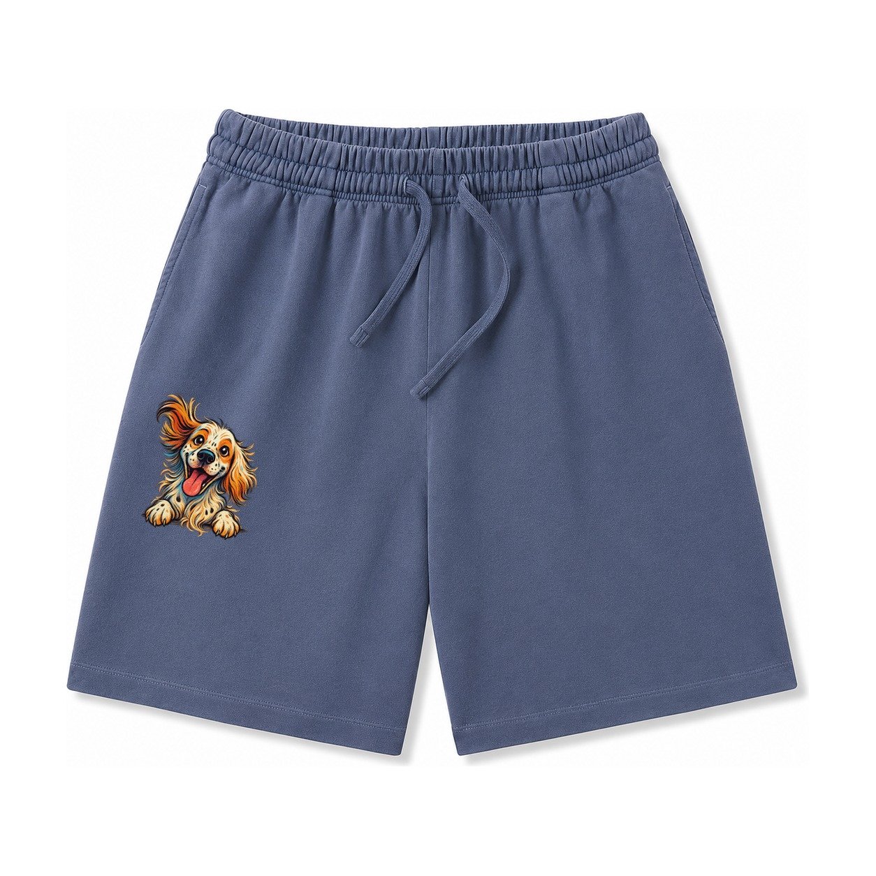 English Springer Spaniel Washed Shorts – Navy Blue