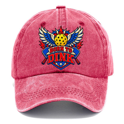 Born To Dink Pickleball Life Classic Cap – Pomegranate Blush