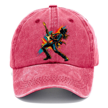 Electric Guitar Icon Music Instruments Classic Cap – Pomegranate Blush