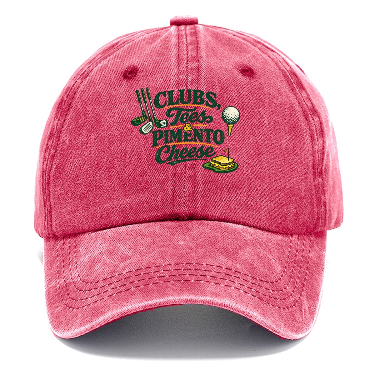 Clubs Tees Pimento Cheese Classic Cap – Pomegranate Blush