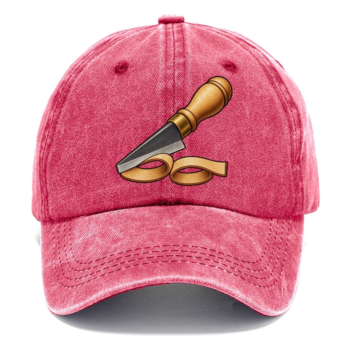 Skiving Knife Curl Leathercraft Classic Cap – Pomegranate Blush