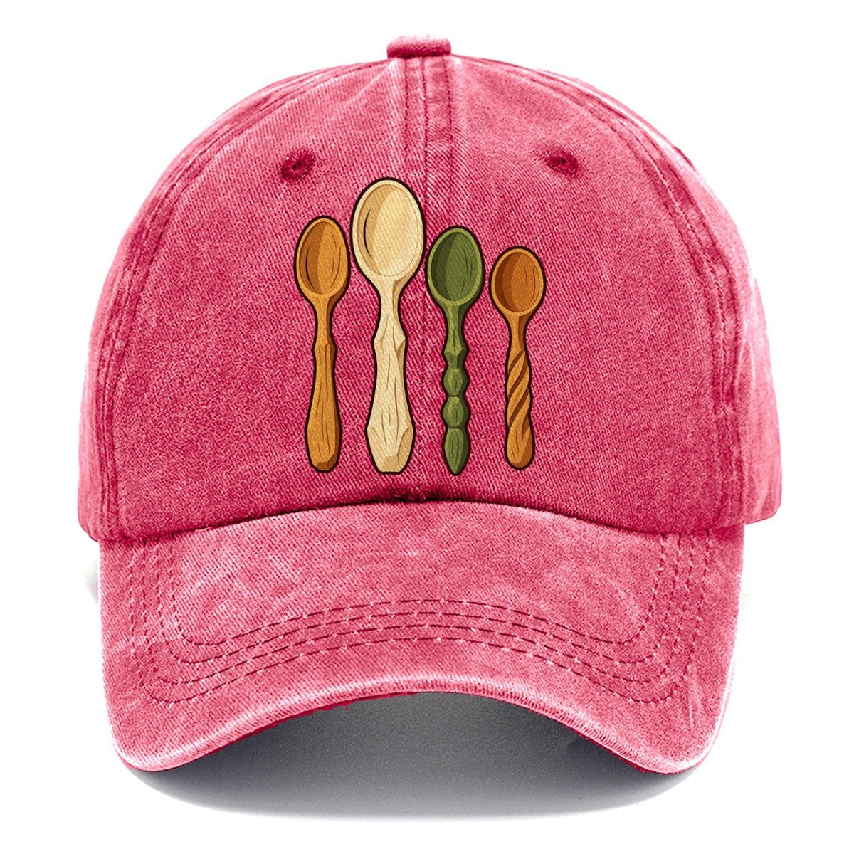 Carved Spoon Collection Woodworking Classic Cap – Pomegranate Blush
