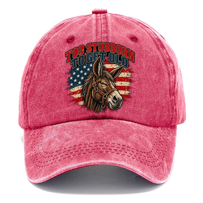 Too Stubborn To Get Old Old Man Strong Classic Cap – Pomegranate Blush