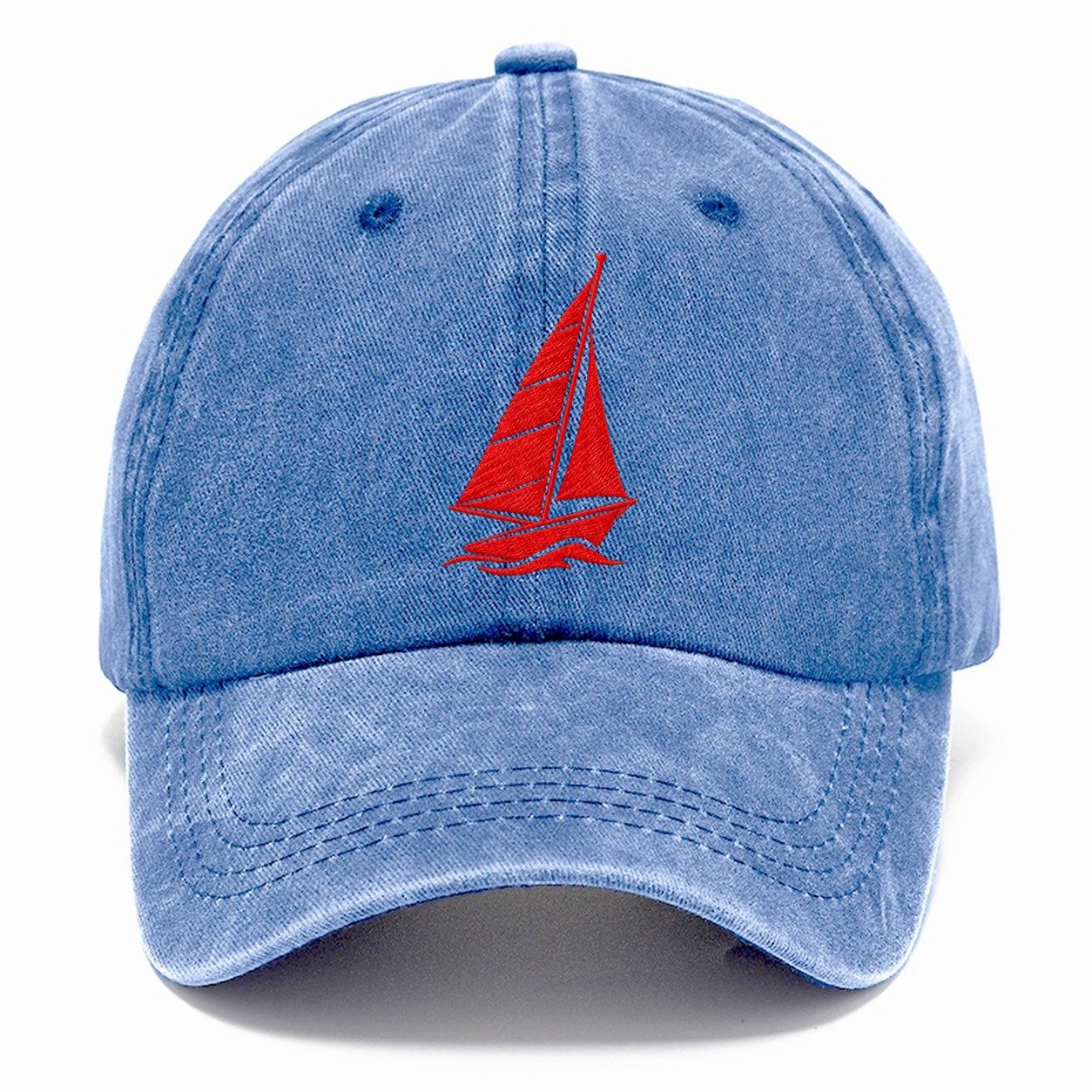 Sailboat Close Hauled Micro Motion Mark Classic Cap – Summer Sky